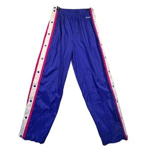 Spalding Activewear Tearaway Pants Vintage 90s Track Purple White‎ L